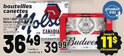Metro BIÈRE LABATT BUDWEISER, MOLSON CANADIAN | BEER offer