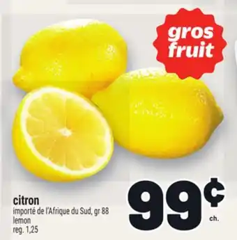 Metro CITRON | LEMON offer