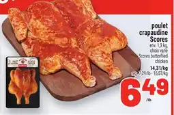 Metro POULET CRAPAUDINE SCORES | SCORES BUTTERFLIED CHICKEN offer