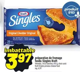 Metro PRÉPARATION DE FROMAGE FONDU SINGLES KRAFT | KRAFT SINGLES PROCESS CHEESE FOOD offer