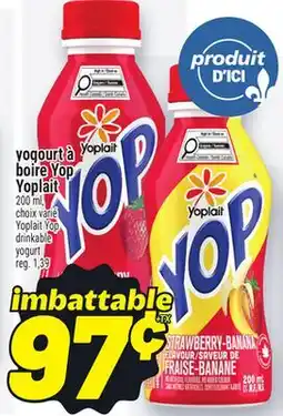 Metro YOGOURT À BOIRE YOP YOPLAIT | YOPLAIT YOP DRINKABLE YOGURT offer