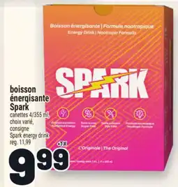 Metro BOISSON ÉNERGISANTE SPARK | SPARK ENERGY DRINK offer