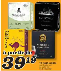 Marché Richelieu VIN ROUGE OU BLANC | RED OR WHITE WINE offer