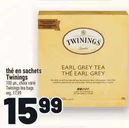 Metro THÉ EN SACHETS TWININGS | TWININGS TEA BAGS offer