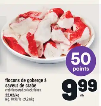 Metro FLOCONS DE GOBERGE À SAVEUR DE CRABE | CRAB FLAVOURED POLLOCK FLAKES offer
