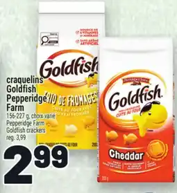 Metro CRAQUELINS GOLDFISH PEPPERIDGE FARM | PEPPERIDGE FARM GOLDFISH CRACKERS offer
