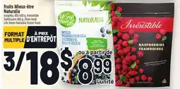 Metro FRUITS MIEUX‑ÊTRE NATURALIA | LIFE SMART NATURALIA FROZEN FRUITS offer