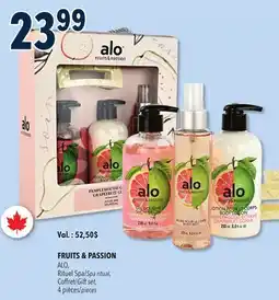 Familiprix FRUITS & PASSION, Alo, SPA ritual, Gift set, 4 pieces offer