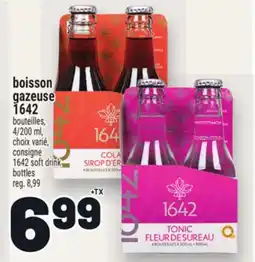 Metro BOISSON GAZEUSE 1642 | 1642 SOFT DRINK BOTTLES offer