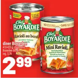 Metro DÎNER BOYARDEE | BOYARDEE DINNER offer