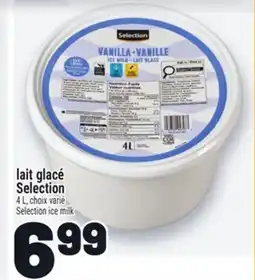 Metro LAIT GLACE SELECTION | SELECTION ICE MILK offer