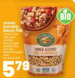 Metro CÉRÉALES ENVIROKIDZ,NATURE'S PATH | NATURE'S PATH ORGANIC CEREAL offer