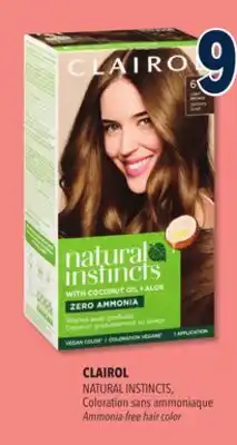 Familiprix CLAIROL, Natural Instincts, Ammonia-free hair color offer