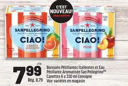 Metro BOISSONS PÉTILLANTES ITALIENNES ET EAU PÉTILLANTE AROMATISÉE SAN PELLEGRINO offer
