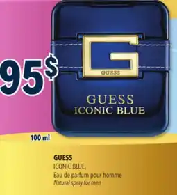 Familiprix GUESS, ICONIC BLUE, Natural spray for men offer