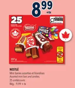 Familiprix NESTLÉ Assorted mini bars and candies, 25 units offer