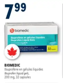 Familiprix BIOMEDIC, Ibuprofen liquid gels, 200 mg, 32 capsules offer