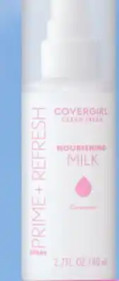 Familiprix COVERGIRL, Clean Fresh Prime + Refresh, Nourishing milk spray offer