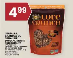 Rachelle-Bery Grocery NATURE'S PATH ORGANIC CEREAL, GRANOLA OR SUPERFOOD OATS offer