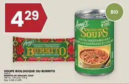 Rachelle-Bery Grocery AMY'S BURRITO OR ORGANIC SOUP offer
