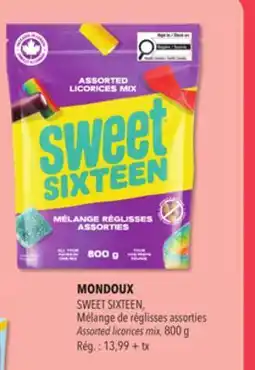 Familiprix MONDOUX SWEET SIXTEEN, Assorted licorices mix offer