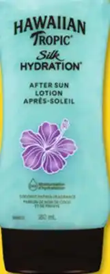 Familiprix Hawaiian Tropic Silk Hydration coconut fragrance after sun lotion offer