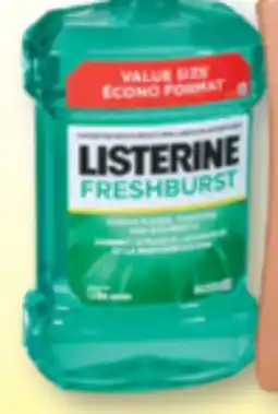 Familiprix Listerine Zero fresh burst antiseptic mouthwash offer