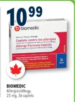 Familiprix Biomedic allergy formula caplets regular strength 36un offer