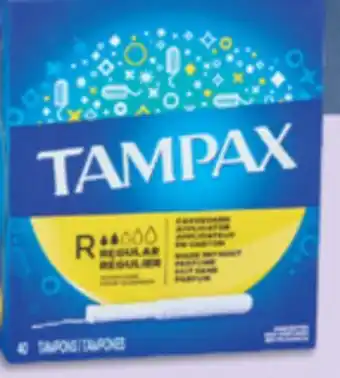 Familiprix Tampax tampons regular abs 40un offer
