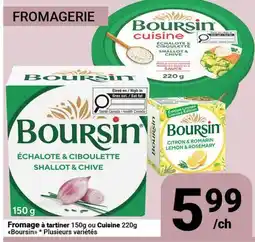 Pasquier Fromage à tartiner 150g ou Cuisine 220g Boursin offer