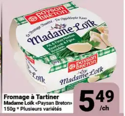 Pasquier Fromage à Tartiner Madame Loïk Paysan Breton offer