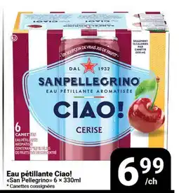 Pasquier Eau pétillante Ciao! San Pellegrino offer