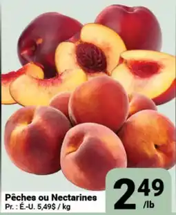 Pasquier Pêches ou Nectarines offer