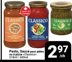 Pasquier Pesto, Sauce pour pâtes ou à pizza Classico offer