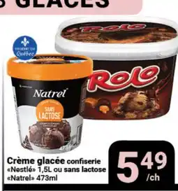 Pasquier Crème glacée confiserie Nestlé, 1,5L ou sans lactose Natrel, 473ml offer