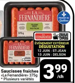 Pasquier Saucisses fraîches La Fernandière offer