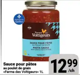 Pasquier Sauce pour pâtes au poulet de grain Ferme des Voltigeurs offer