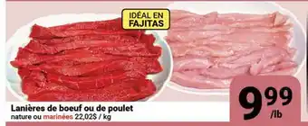 Pasquier Lanières de bœuf ou de poulet offer