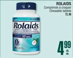 Jean Coutu ROLAIDS Chewable tablets offer