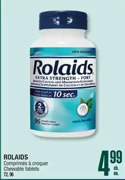Jean Coutu ROLAIDS Chewable tablets offer