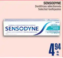 Jean Coutu SENSODYNE Selected toothpastes offer