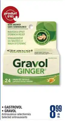 Jean Coutu GASTROVOL GRAVOL Selected antinauseants offer