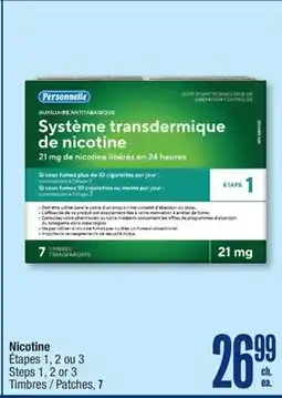 Jean Coutu PERSONNELLE Steps 1, 2 or 3 Patches, 7 offer