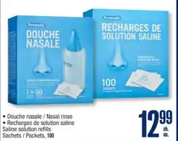 Jean Coutu Personnelle Nasal rinse, Saline solution refills Sachets offer