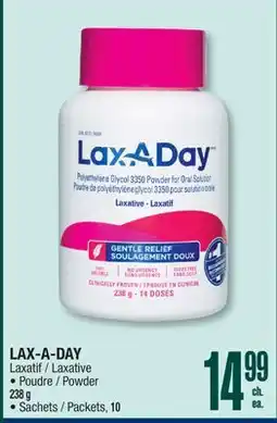 Jean Coutu LAX-A-DAY Laxative offer