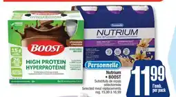 Jean Coutu Nutrium • BOOST Selected replacement meals offer