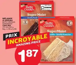 Marches Tradition BETTY CROCKER SUPERMOIST CAKE MIX offer
