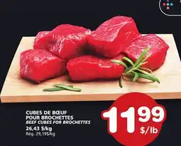 Marches Tradition BEEF CUBES FOR BROCHETTES offer