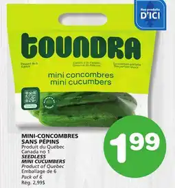 Marches Tradition SEEDLESS MINI CUCUMBERS offer