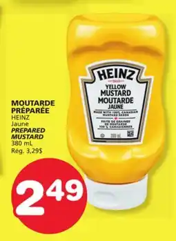 Marches Tradition HEINZ Jaune PREPARED MUSTARD offer